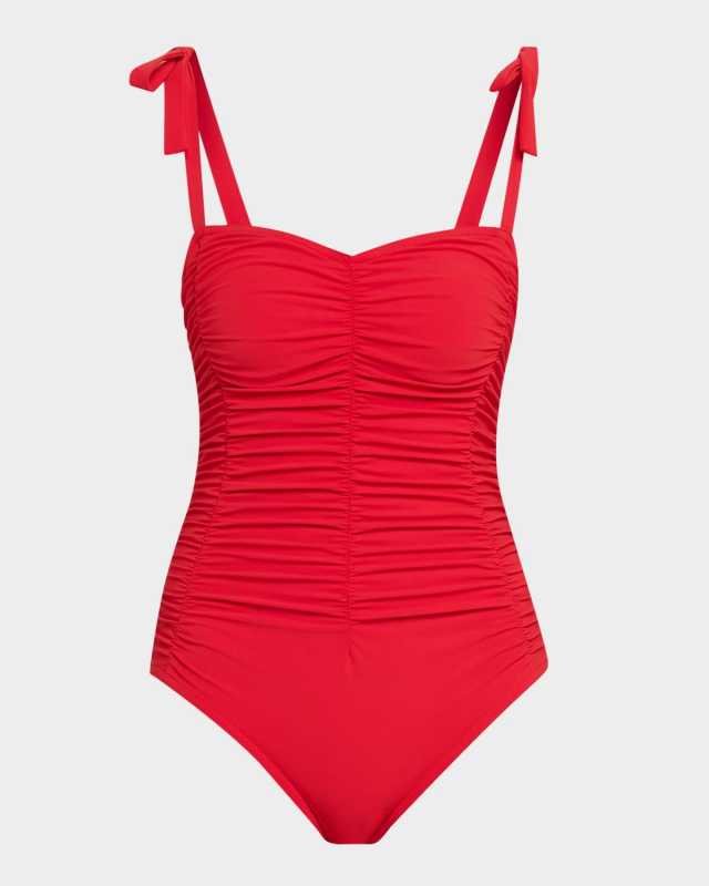 Lenora Silent Underwire Bandeau One-Piece Swimsuit